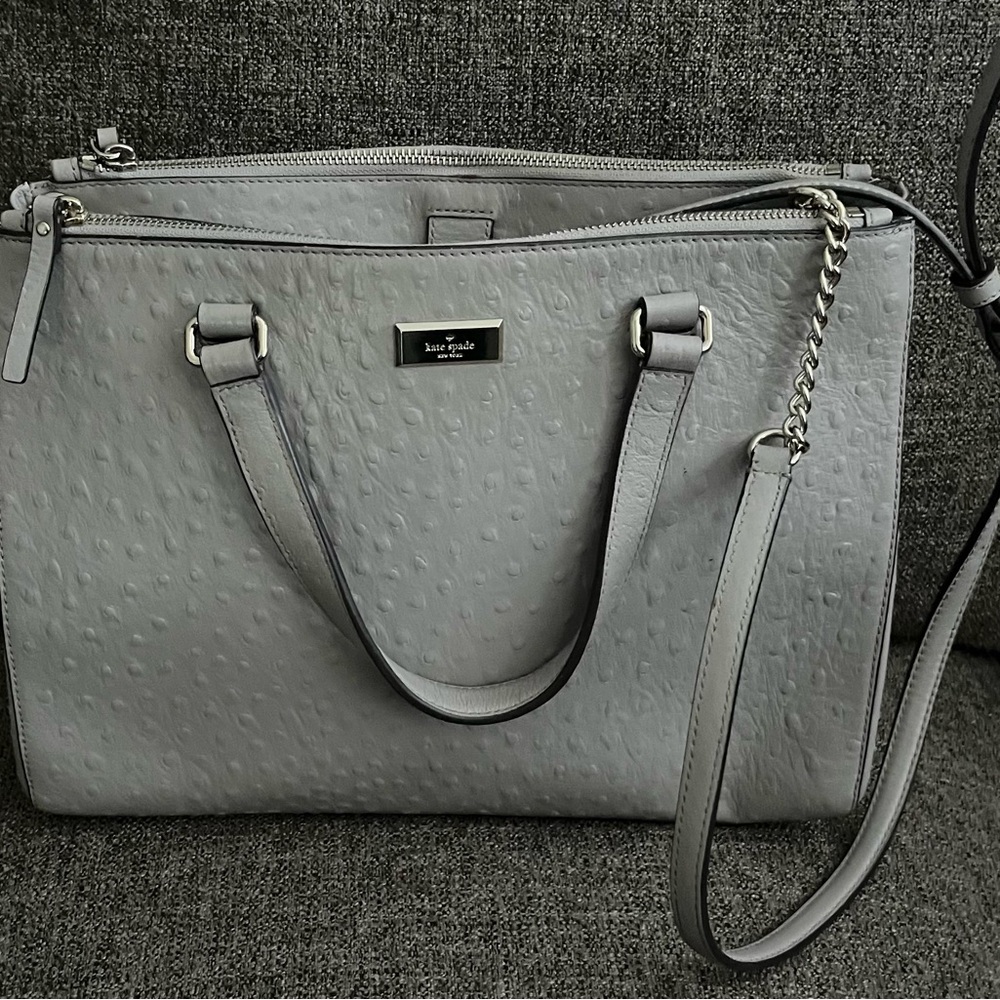 Kate Spade NY Bristol Drive Loden Ostrich Bag - Picture 2 of 11
